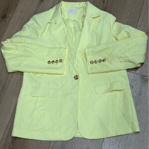 Pink Lily Lemon Blazer